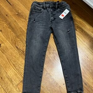 New gap girls size 5 ankle denim black  jeggings jeans